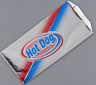 BAG FOIL HOT DOG PLN 3.5X1.5X8.5