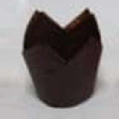 CUP BAKING TULIP BROWN 1.25-2.75" WALL