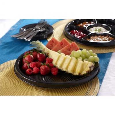 PLATTER PLAST 18" BLK NOVA PLUS PET