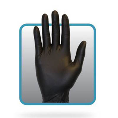 GLOVE NITRILE SM BLACK PF 3.7 GR