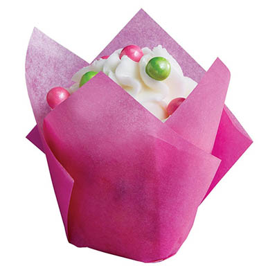 PPR BAKING CUP TULIP PINK 2"X3.5"