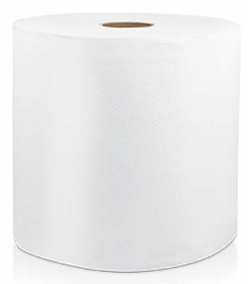 TOWEL ROLL HARDWD 8"X800' WHT