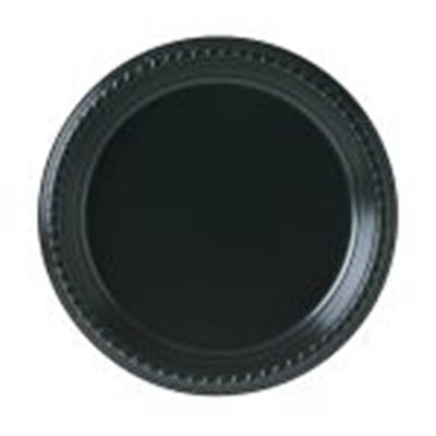 PLATE PLAST 9" BLACK