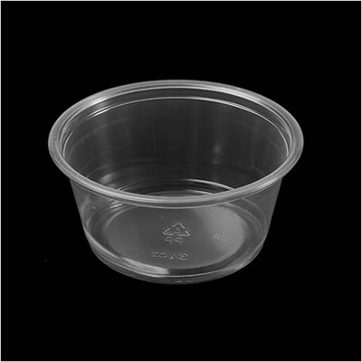 CUP PORTION PLAST 3.25 OZ CLR