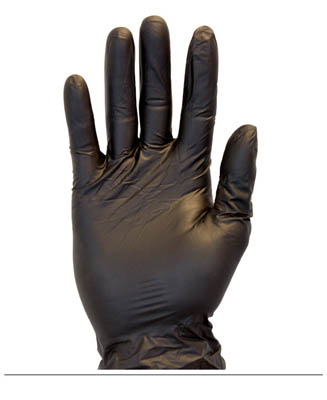 GLOVE VINYL BLK PF XL