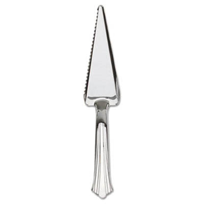 CUTLERY PLAST CAKE CUTTER SILVER REFLECT