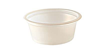 CUP PORTION PLAST 1 OZ SQT (1.4)