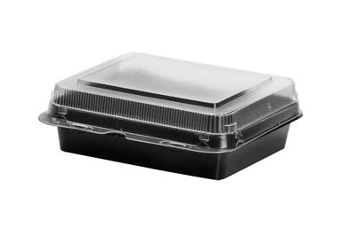 CONT PLAST 6X6 MED SNACK BOX BLK