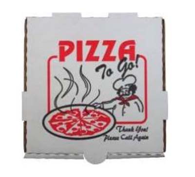 BOX PIZZA 12" WHT STK DESIGN 1-5/8" DP