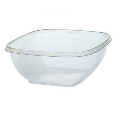 BOWL PLAST 160 OZ CLR SQR PET