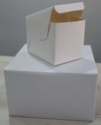 BOX CAKE 1/2 SHEET WHT 2-PC