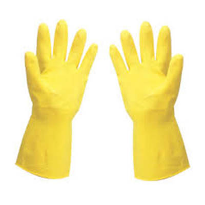 GLOVE LATEX MED YELLOW