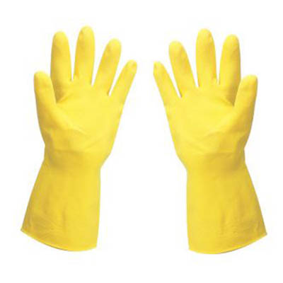 GLOVE LATEX SMALL YELLOW