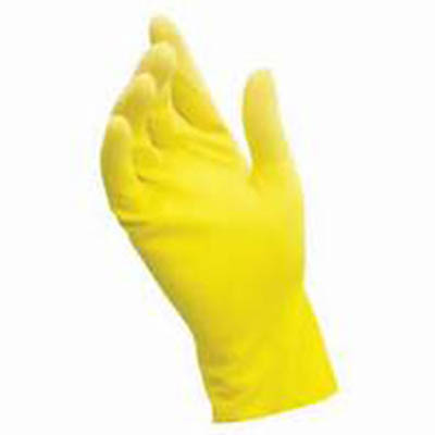 GLOVE LATEX X-LARGE YELLOW