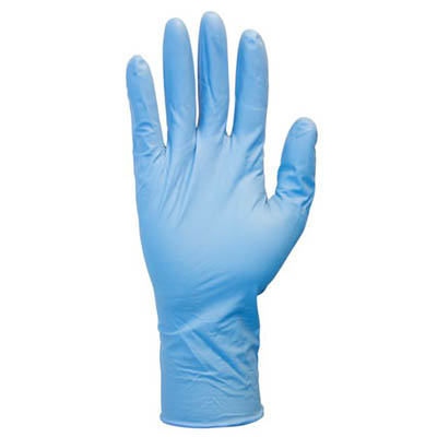 GLOVE NITRILE MED PF BLUE 4.5MIL