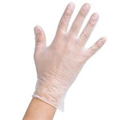 GLOVE VINYL SML POWDER FREE WHITE 3.7 GR