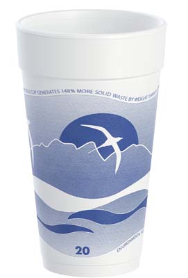 CUP FOAM 20 OZ HORIZON DART