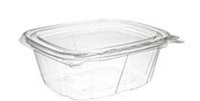 CONT PLAST 12 OZ FLAT LID TAMPER  RESIS