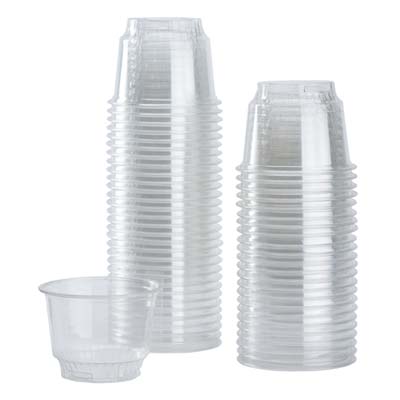 CUP PLAST 8 OZ 92mm CLR (PET) DESSERT