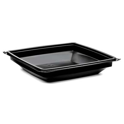 CONT PLAST 10.25" BLK ENTREE DEEP