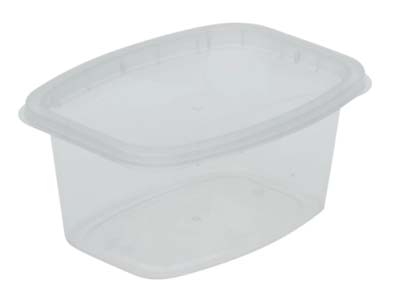 CONT PLAST 12 OZ CLR DELI CUBE /BULK PAC