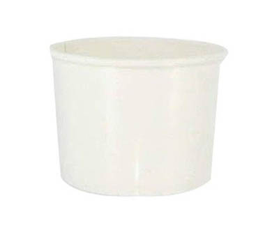 CONT PPR 16 OZ WHT TALL W/PLAST LID