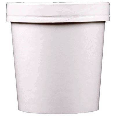 CONT PPR 16 OZ TALL W/PPR LID VENTED WHT