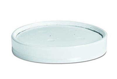 LID PPR VENTED 8-16 OZ TALL WHT