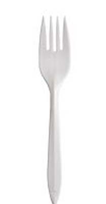 CUTLERY FORK MED 6 1/8 WHT