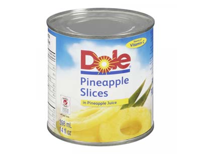 FRUIT PINEAPPLE SLICED IN JCE