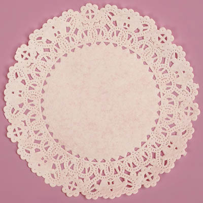 6" WHITE FRENCH LACE DOILIES P