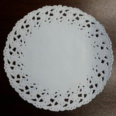 10PD 10" DOILIES WHITE SWAN LACE
