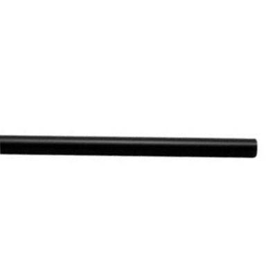 STRAW PLAST 7.75" JUMBO BLK UNWRPD