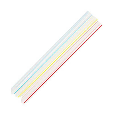 STRAW 7.5" BOBA ASSOR COLOR STRIPED UNWR