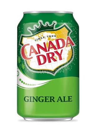 GINGER ALE CANADA DRY GINGER ALE CANS