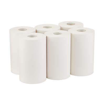 TOWEL ROLL HARDWD 9"X400'BLEACH SOFPULL