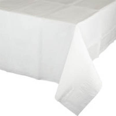 TABLECOVER PPR 54X108 WHT TC701