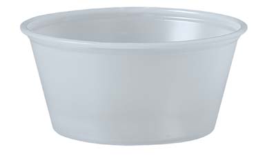 CUP PORTION PLAST 3-1/4 OZ TRANS