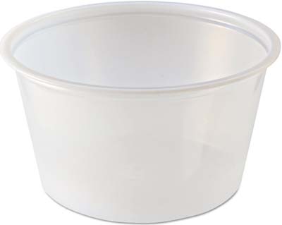 CUP PORTION PLAST 4 OZ TRANS