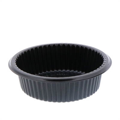 4" ROUND BLACK 4OZ CUP CPET