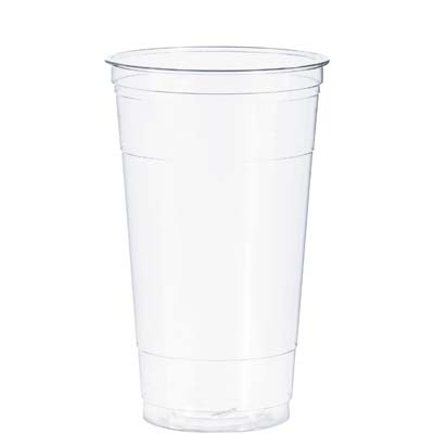 CUP PLAST 32 OZ CLR STRAIGHT WALL PET