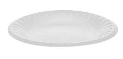 PLATE FOAM 6" WHT SATINWARE