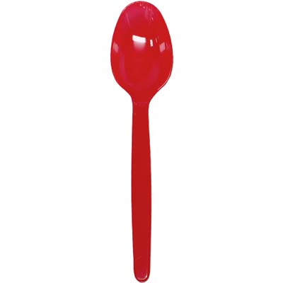 CUTLERY SPOON MED HVY RED