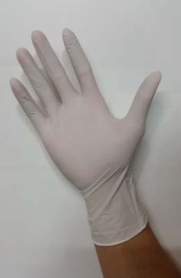 GLOVE NITRILE MED WHT PWDFREE