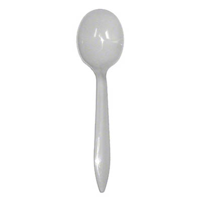 CUTLERY SPOON SOUP WHT