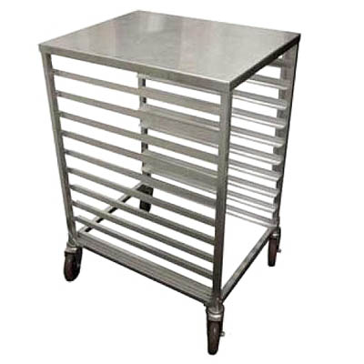 RACK SHEET PAN 10 TIER HALF SIZE S/S TOP