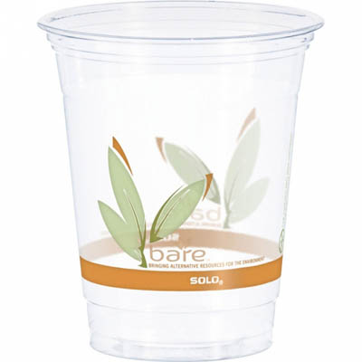 CUP PLAST 12 OZ CLR BARE (RPET)