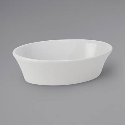 BAKING DISH 10 OZ. OVAL WHITE