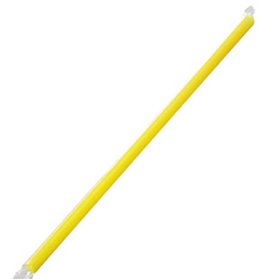 STRAW PLAST GIANT 9" YELLOW WRAPPED