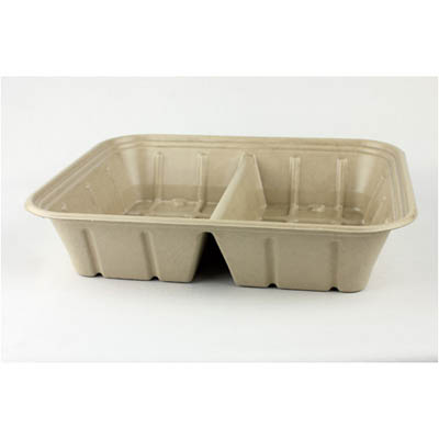 TRAY PLANT FIBER 112 OZ 2COMP